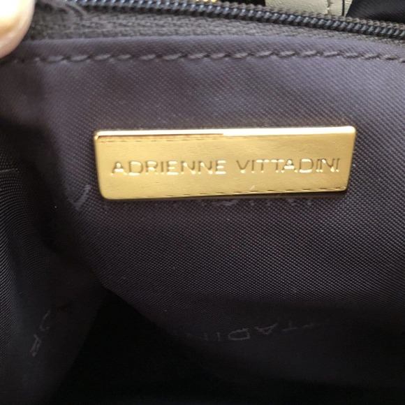 ADRIENNE VITTADINI BROWN HOBO WOVEN TOTE ￼STRAW Shoulder Handbag Purse - Picture 4 of 9